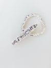 personalized wedding garter set with lavender and gray satin by expert bridal accessories designer, The Garter Girl