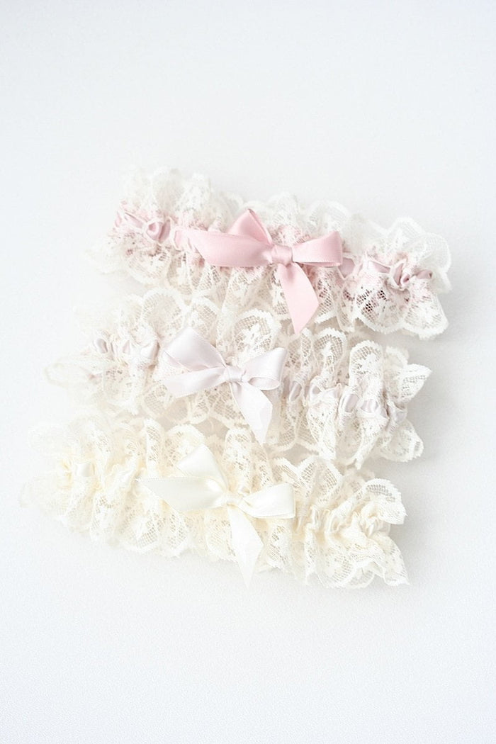 Garter Sets: Shades of Blush