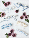 something blue wedding garter handmade by The Garter Girl