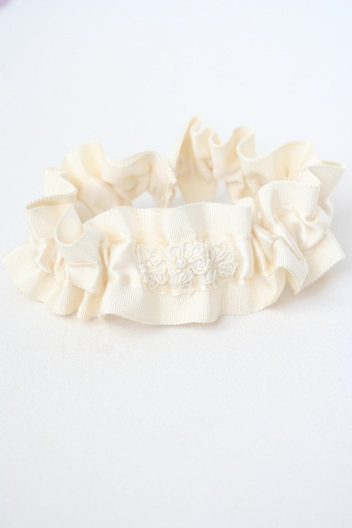 Garter: Ivory Lace From Vintage Wedding Dress