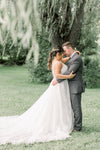 Bride and Groom Outdoor Wedding Tree