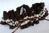 Chocolate Brown and Ivory Garter