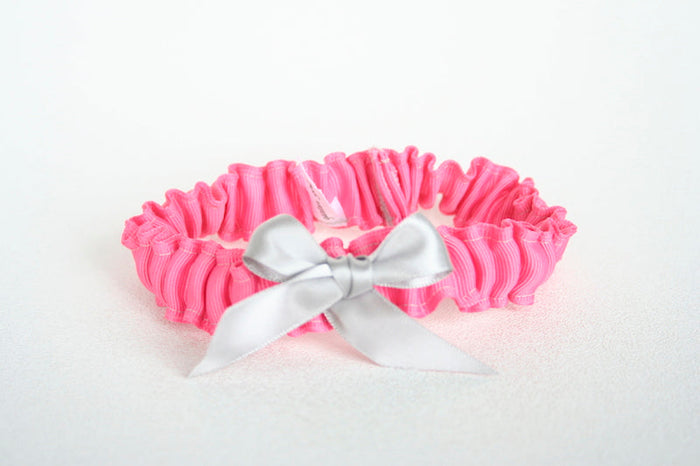 Hot Pink and Gray Garter