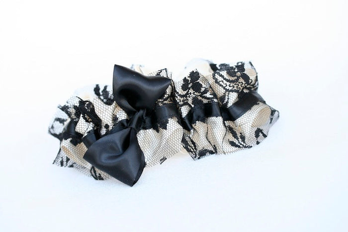 Black Lace and Ivory Garter
