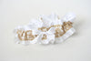 Garter: White and Gold Lace
