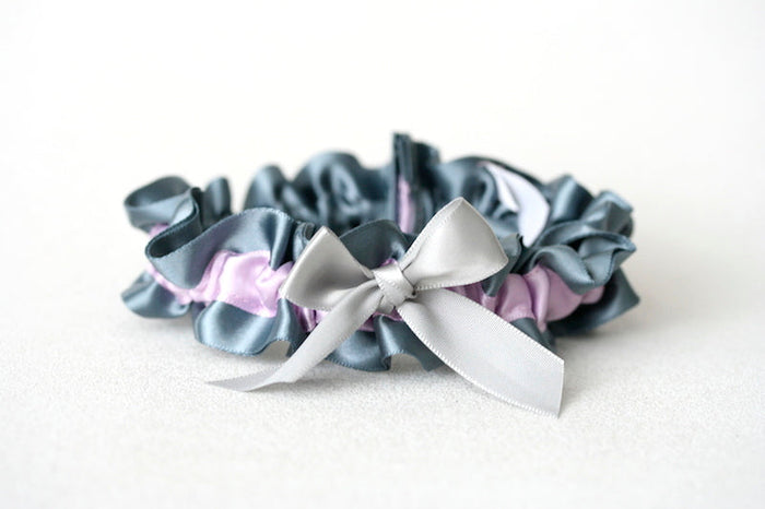 Gray and Lavender Garter