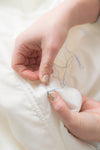 how to sew the inside of your wedding dress