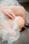stylish wedding garter for bride