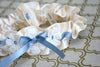 Ivory and Blue Wedding Dress Garter