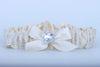 Ivory Lace and Sparkle Garter