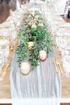 long wedding reception table garland