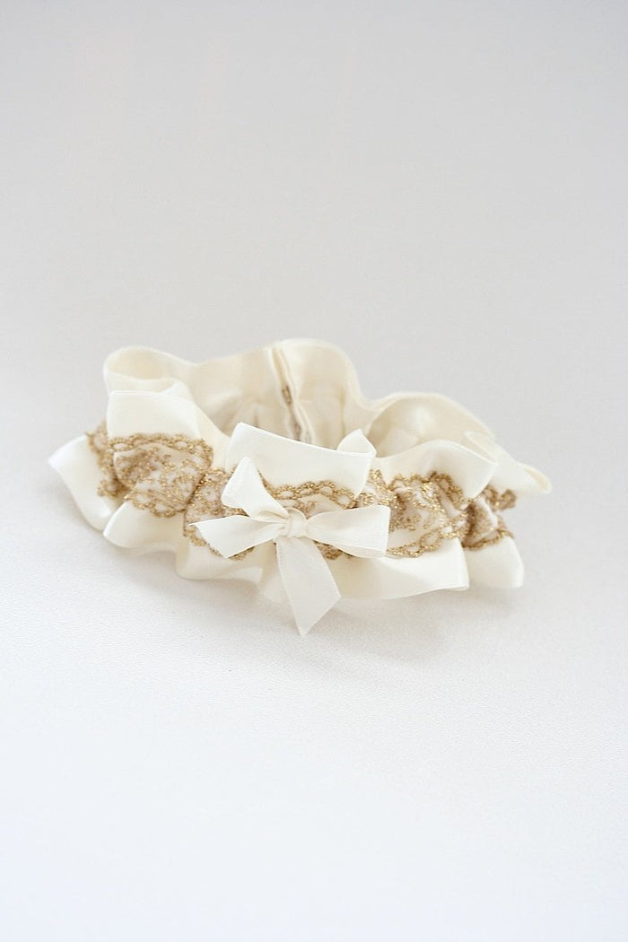 Garter: Gold Lace & Ivory
