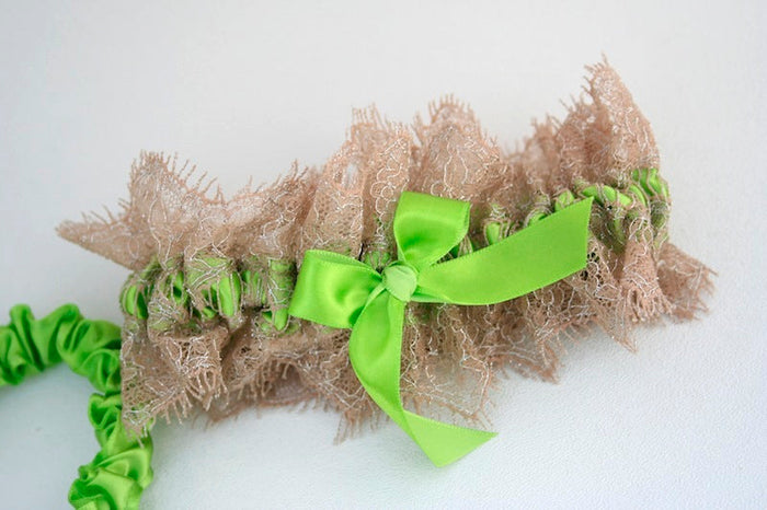 Lymphoma Awareness Garter Set