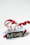 Garter: Military Name Tape, White Lace and Red