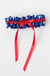 patriotic garter with red, white and blue stars