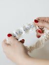 Simple Ivory Lace Bridal Garter Personalized With Embroidery by The Garter Girl