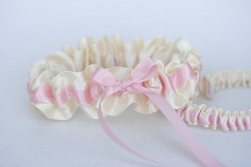 Custom Wedding Garter: Soft Pink