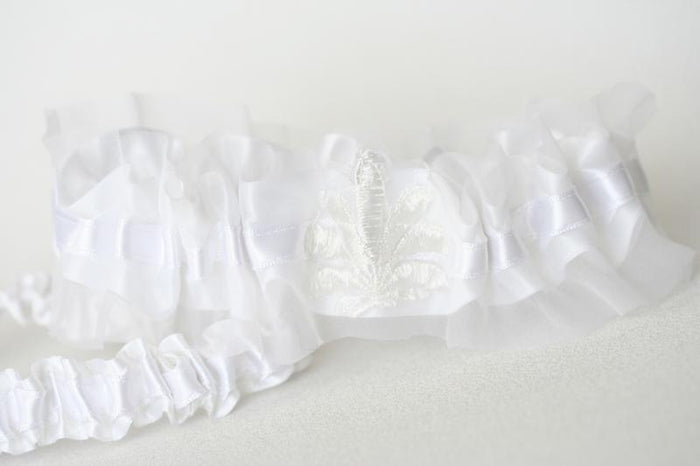 Heirloom Tulle and Lace Garter Set