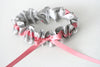 Gray and Dusty Rose Pink Wedding Garter