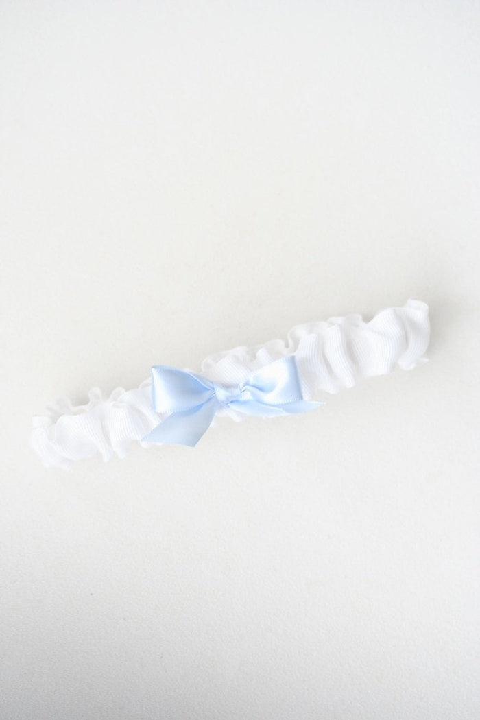 Garter: White and Something Blue