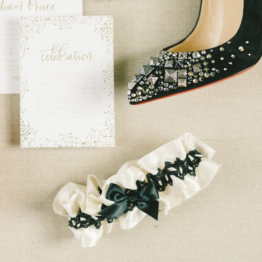 black lace wedding garter by The Garter Girl