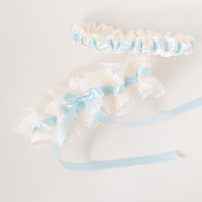 Shop our heirloom wedding garter sets handmade by luxury wedding garter designer, The Garter Girl