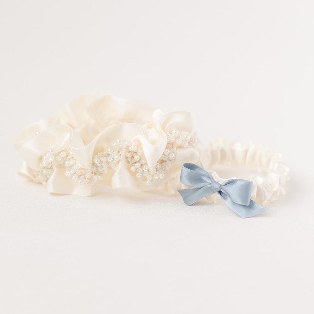 Shop our heirloom wedding garter sets handmade by luxury wedding garter designer, The Garter Girl