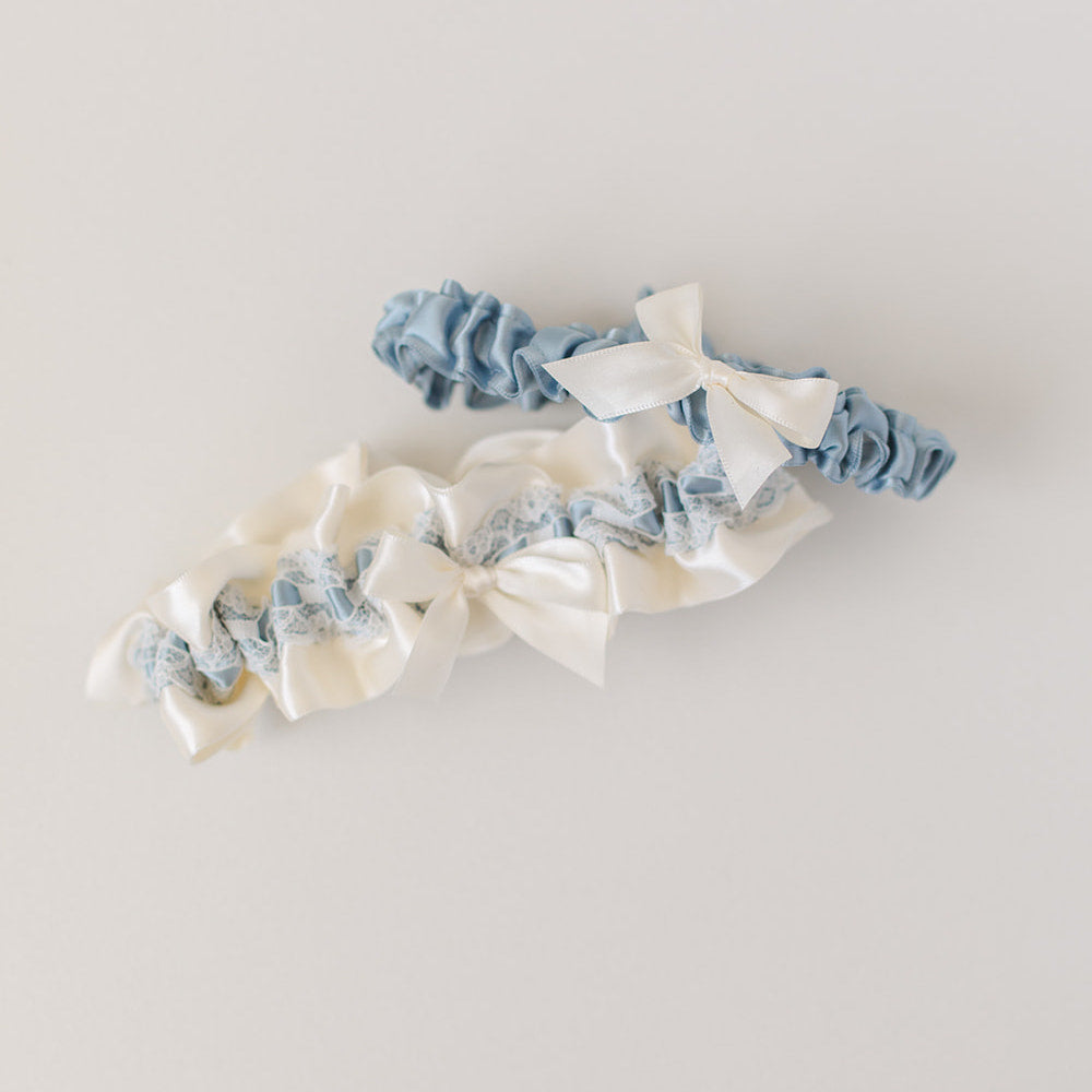 Shop our heirloom wedding garter sets handmade by luxury wedding garter designer, The Garter Girl