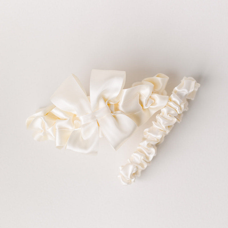 Shop our heirloom wedding garter sets handmade by luxury wedding garter designer, The Garter Girl
