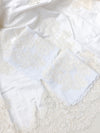 2 lace wedding handkerchief accessories handmade from mom's wedding dress by The Garter Girl