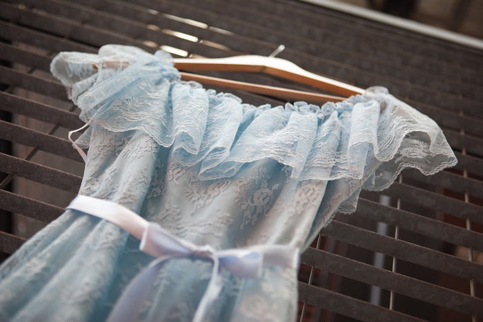 Something Blue Vintage Lace Wedding Garter