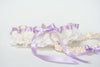 Custom Lavender and Lace Wedding Garter