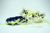 Navy Blue, Yellow and Ivory Lace Garter