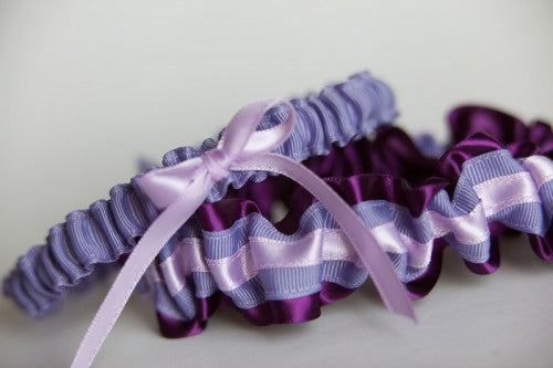 Radiant Orchid Wedding Garters