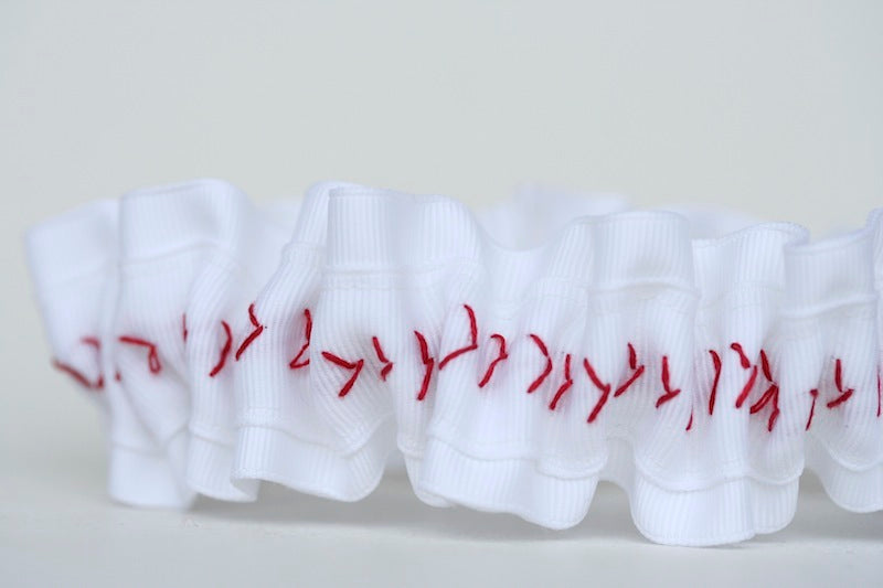 Baseball Stitch Garter Set