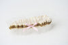 Garter: Tulle, Gold Glitter and Blush