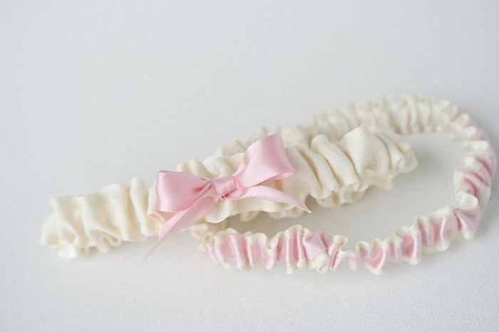 Garter Set: Blush and Ivory