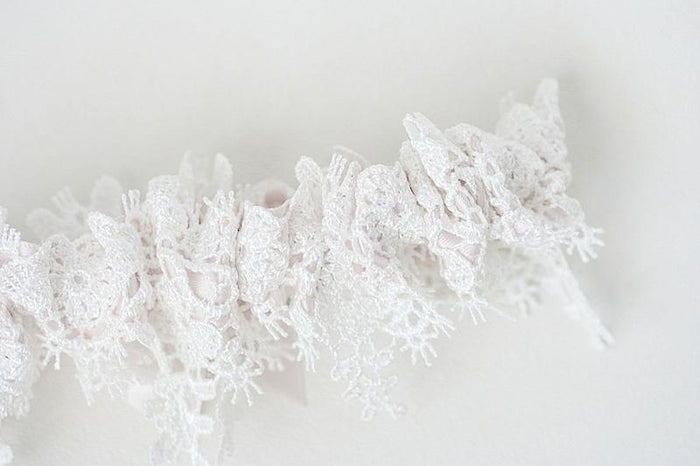 Garter: Shimmer Lace & Blush