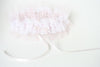 Garter: Blush Tulle & Satin with Ivory Lace