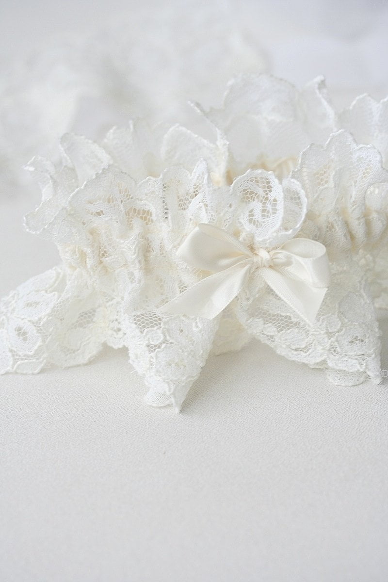 Custom Wedding Garter: Lace From Mother’s Wedding Dress