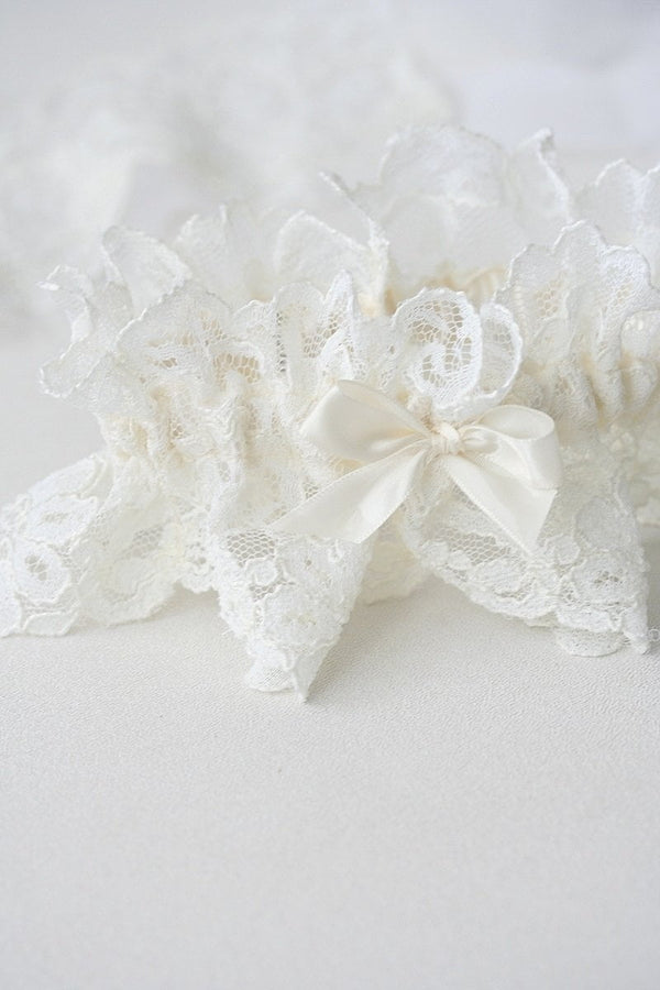 Bridal Garter From Mother's Wedding Dress Lace