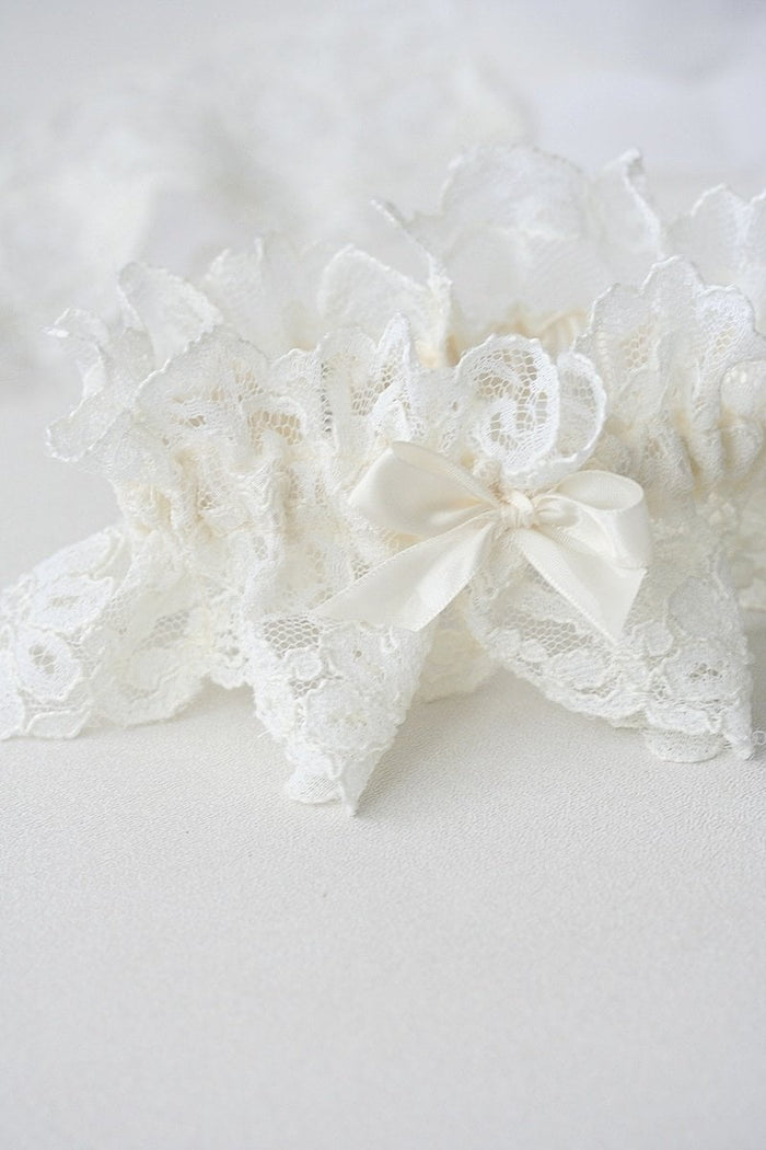 Custom Wedding Garter: Lace From Mother’s Wedding Dress