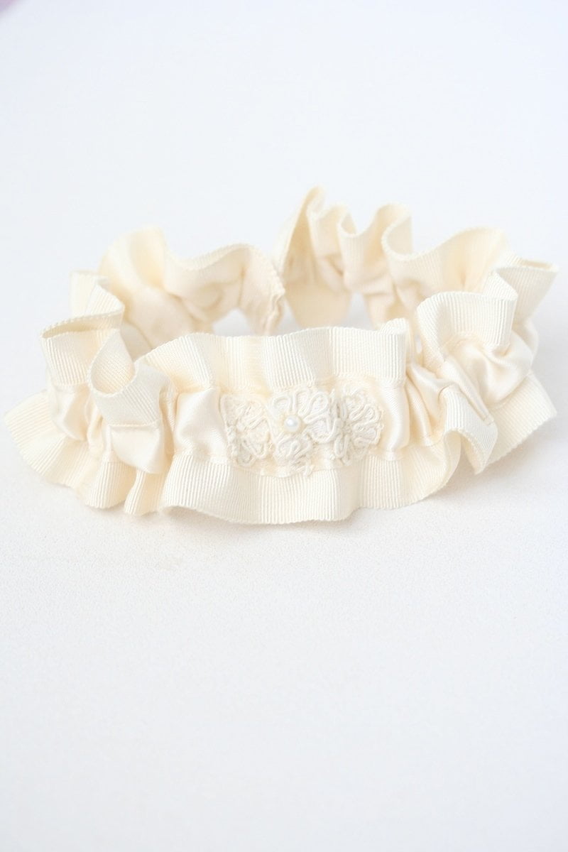 Garter: Ivory Lace From Vintage Wedding Dress