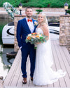 Bride and Groom Bridal Portraits on Dock