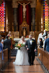 Bride and Groom Walk Down The Aisle