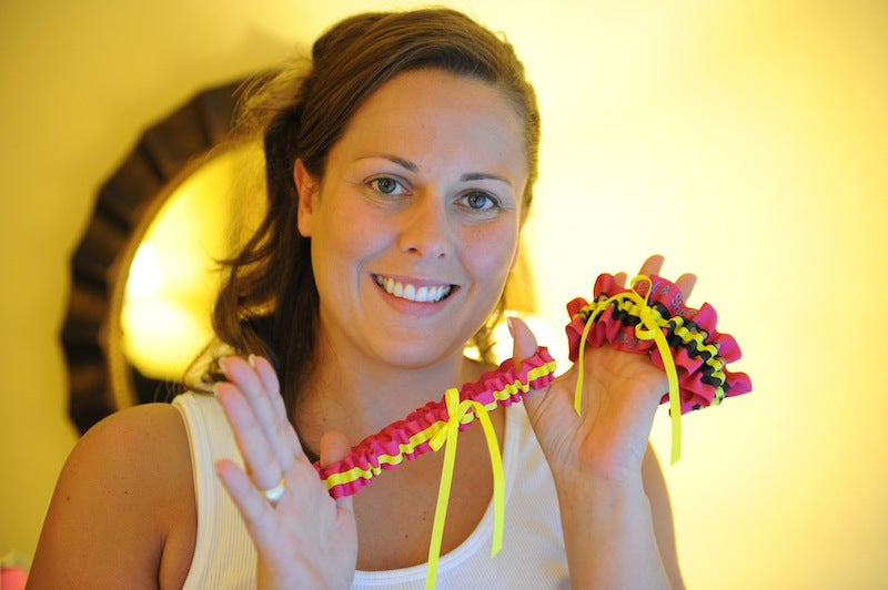 Real Wedding Garter:  Shana’s Stylish Camo
