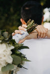 Bride's Grandmother's Wedding Handkerchief Personalized with Embroidered Wedding Date