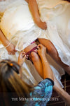 Real Wedding Garter: Darleen’s Burgundy Elegance