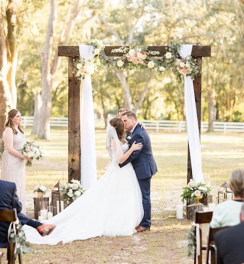 barn wedding ceremony