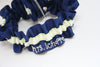 Navy Blue and Light Green Embroidered Garter